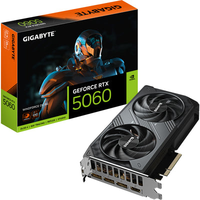 Gigabyte GeForce RTX 5060 Wind Force OC 8G Grafikkarte (3x Display Port, 1x HDMI, DLSS 4)