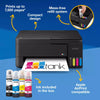 Epson Ecotank et-2912 All-in-One-Tintenstrahldrucker (Schwarz, Scannen, Kopieren, WLAN, inklusive bis zu 3 Jahre Tinte, C11cl62406)