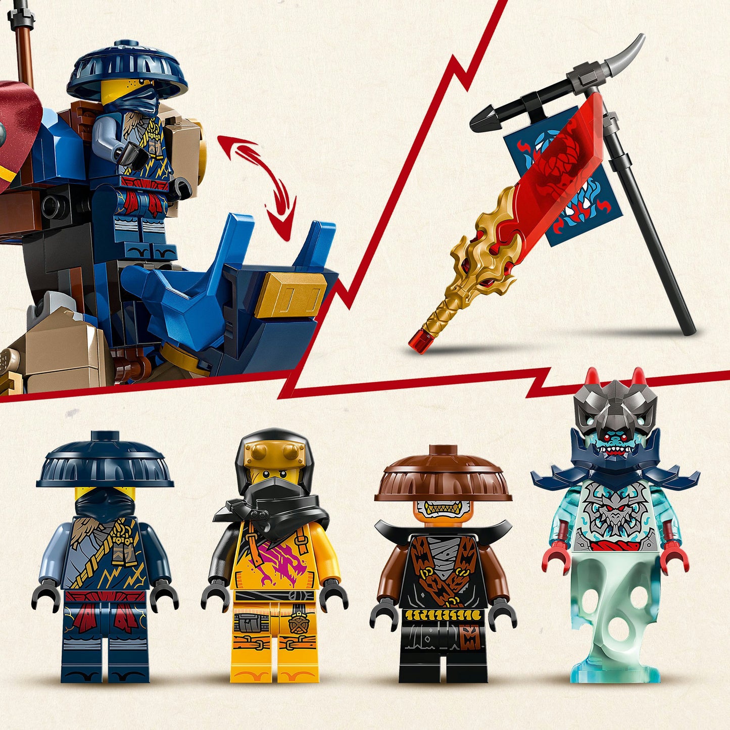 LEGO 71843 Ninjago Rogue's Mecha Draken Treiber