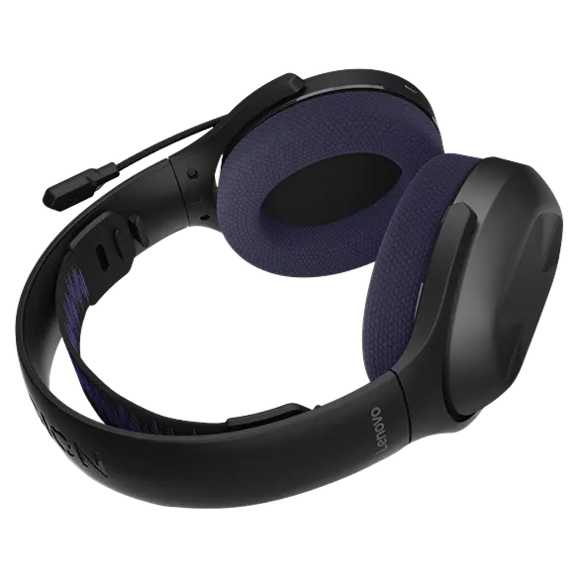 Lenovo Legion H410 Kabelloses Gaming-Headset Over-Ear-Gaming-Headset (Schwarz Lila, Bluetooth, 2,4 GHz, Playstation 4, Playstation 5, Nintendo Switch, PC)