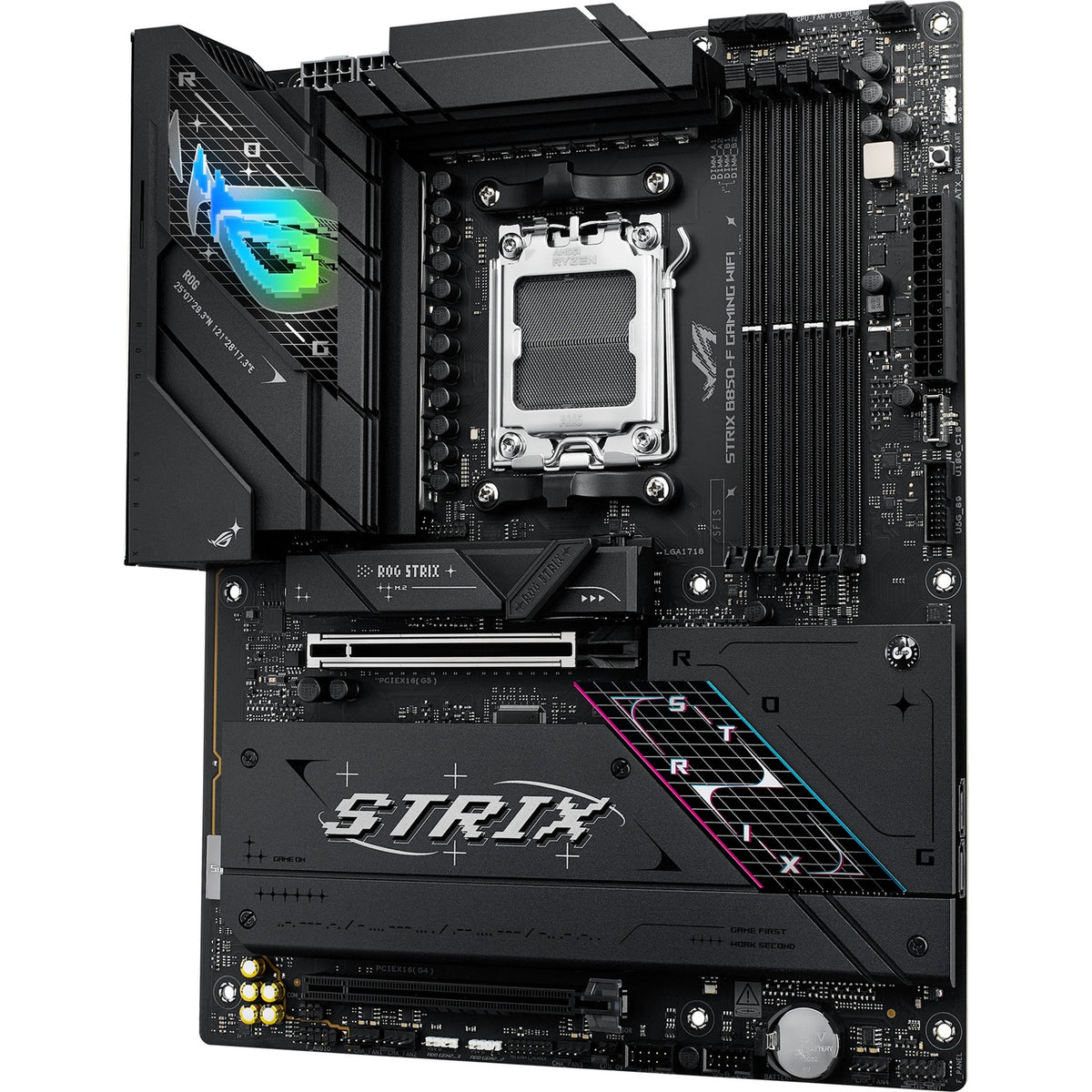 Asus ROG Strix B850-F Gaming WiFi Sockel AM5 Motherboard (2,5 GB-LAN, Wi-Fi 7, BT, Sound, ATX)