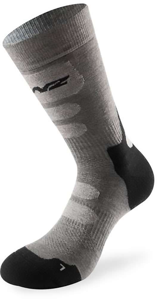 Lenz Wandersocken Trekking 8.0 Merinowolle Anthrazit Silber Größe 35-38