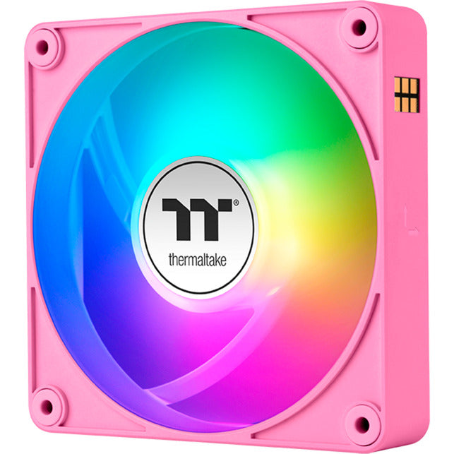 Thermaltake CT120 EX ArGB Sync PC-Lüfter Pink (3-Lüfter-Pack) Gehäuselüfter (Rosa, 3 Stück, 120 x 120 x 25 mm, PWM)
