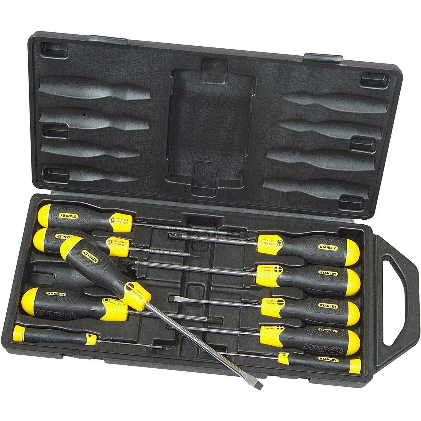 Stanley PushionGrip ScreverDriver Set 10-Piece (St PZ)