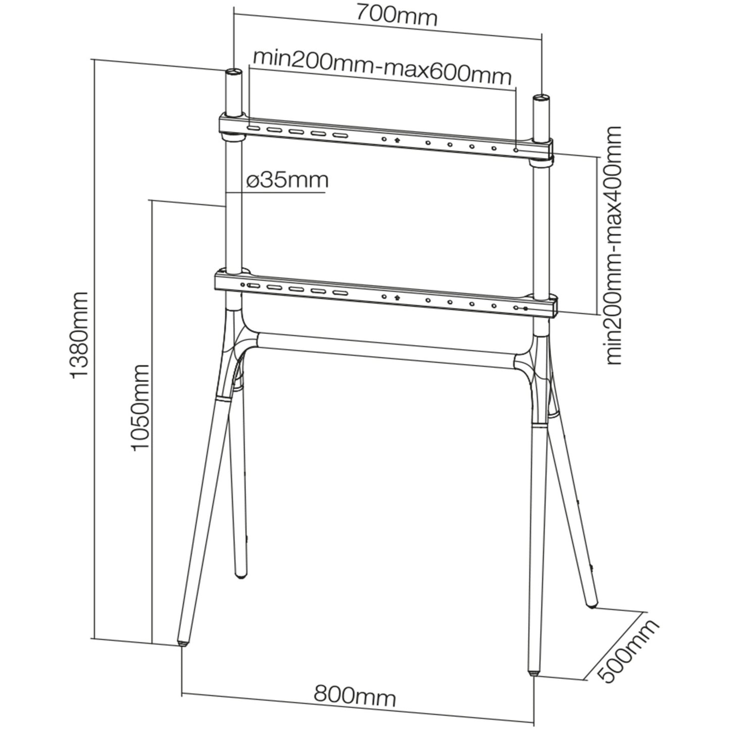 Neomounts NM-M1000Black Flatscreen Meuubel