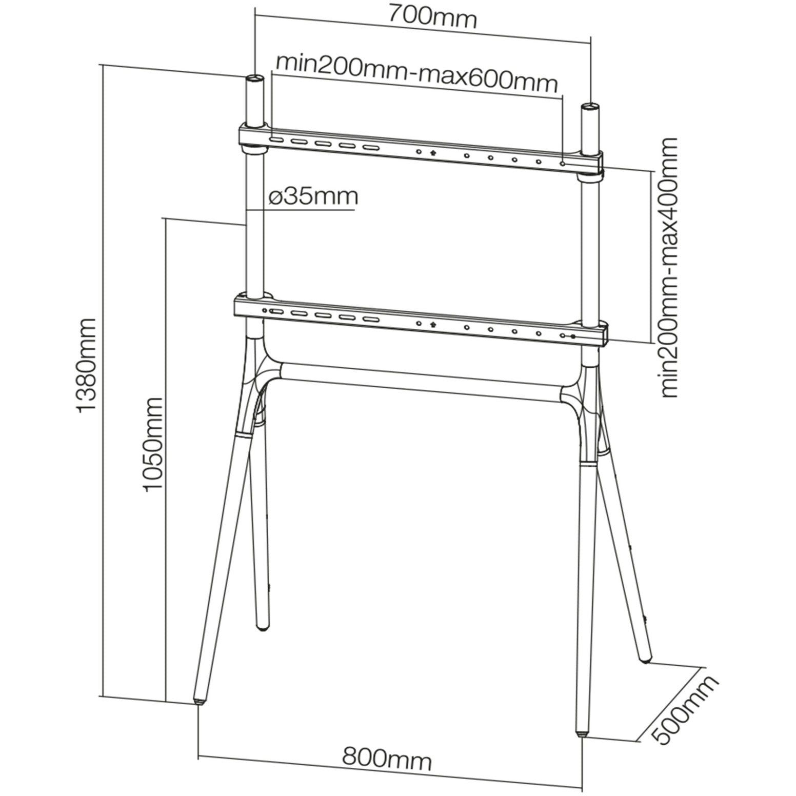 Neomounts NM-M1000Black Flatscreen Meuubel