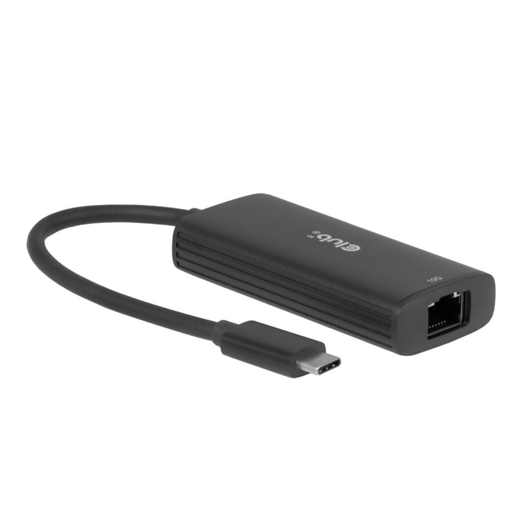 Club 3D CAC-2531 USB-C auf RJ45 10G Ethernet-Adapter (schwarz)