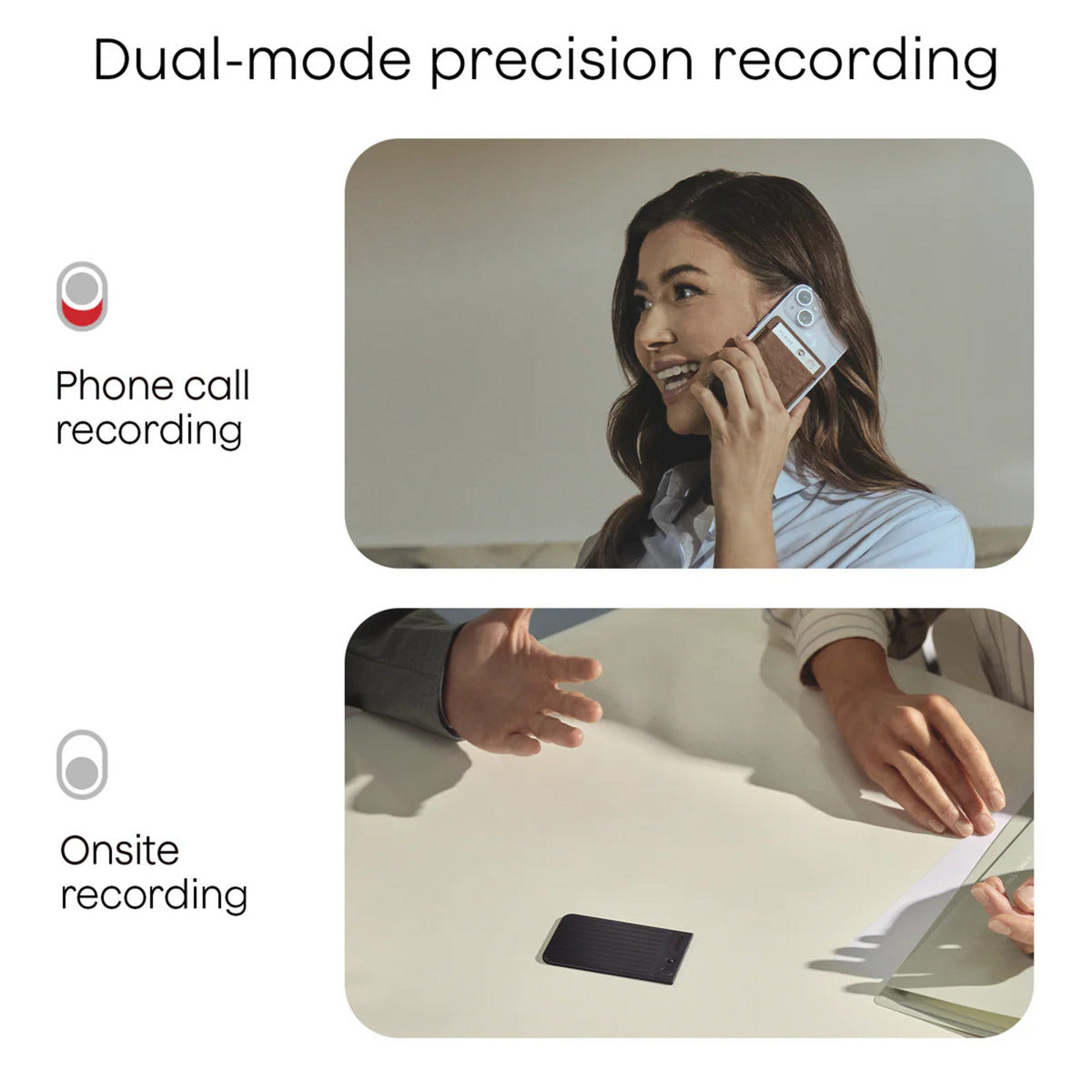 Plaud Notiz-Diktiergerät (Silber, 64 GB, Bluetooth (BLE 5.2), WLAN (2,4 GHz))
