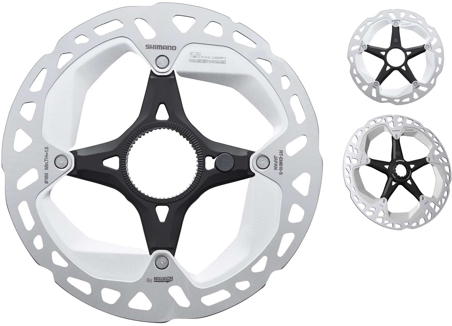 Shimano Steps RT-EM810 Center-Lock-Scheibenrotor für E-Bike