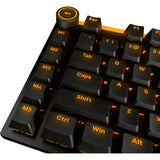 Ruhig sein! Leicht montierte, geräuschlose, taktile RGB-Gaming-Tastatur (schwarz, US-Layout (QWERTZ), geräuschlos, taktil, 100 %, Argb, PBT-Double-Shot-Tastenkappen) - afbeelding 5