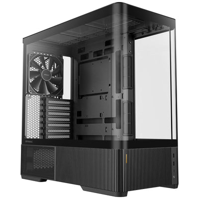 Antec C6 Curve Air Midi-Tower-Gehäuse (schwarz | 2x USB-A | 1x USB-C | gehärtetes Glas)