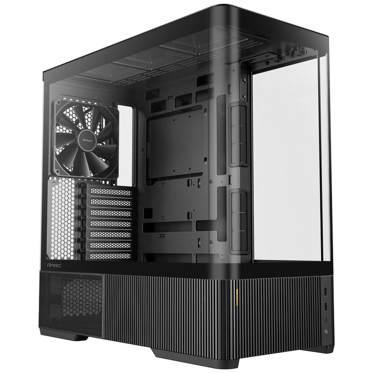 Antec C6 Curve Air Midi-Tower-Gehäuse (schwarz | 2x USB-A | 1x USB-C | gehärtetes Glas)