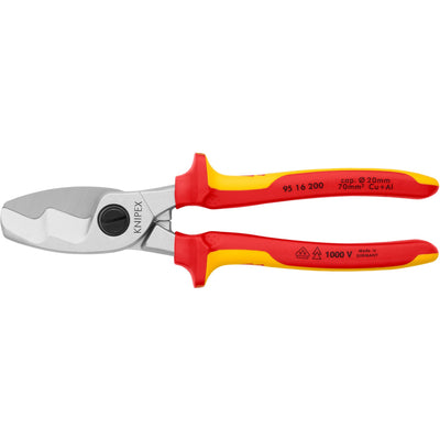 Knipex -Kabelschere mit doppelten Schneidkanten 9516200
