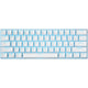Royal Kludge RK61 kabellose mechanische Tastatur, Gaming-Tastatur (weiß, US-Layout, brauner Schalter, 60 %, RGB, Hot-Swap, 2,4 GHz USB-C Bluetooth)