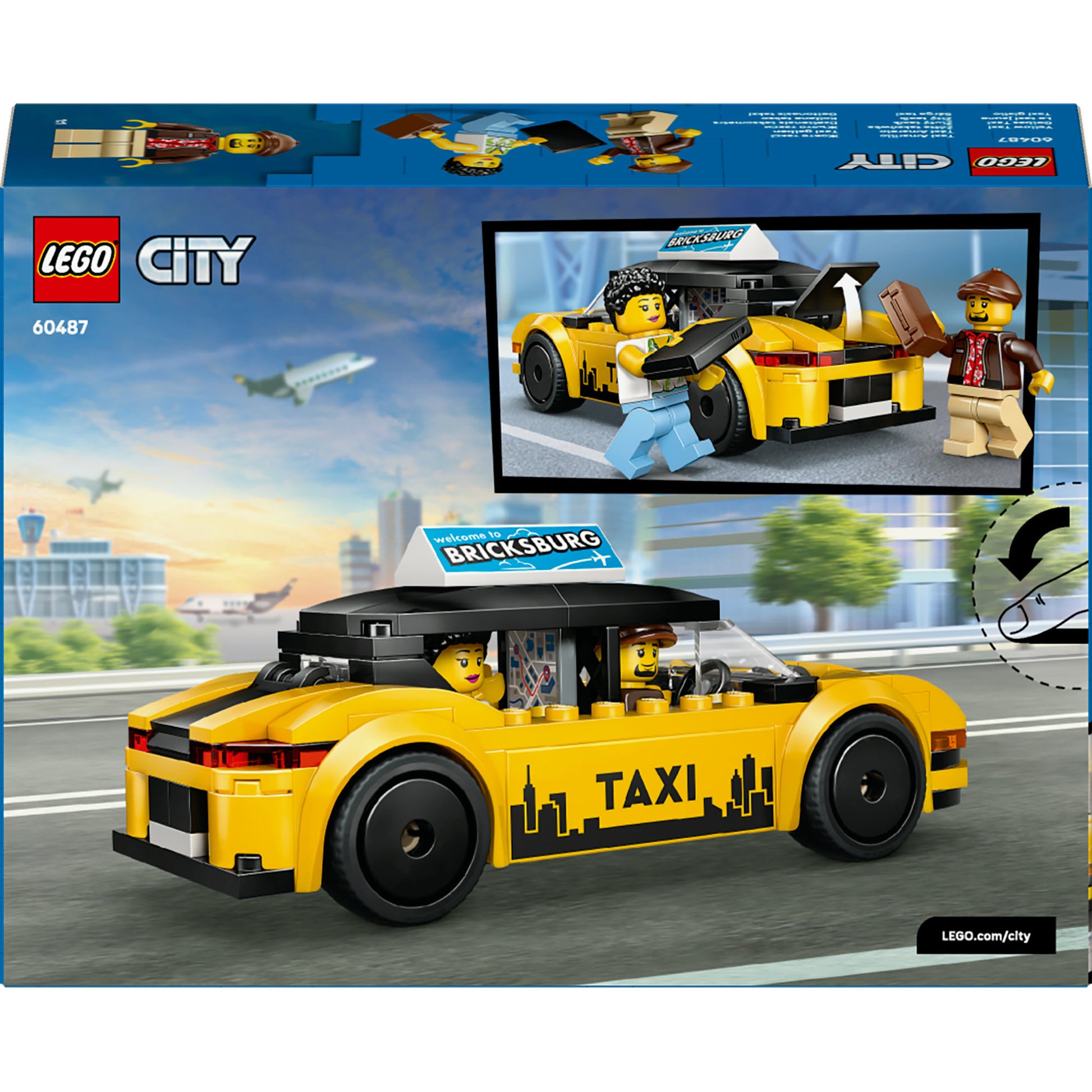 Lego City 60487 gelbes Taxi