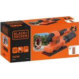 Black+Decker bew220 150w 1 3-Blatt-Exzenterschleifer | 1x Schleifblatt | Staubsammelbeutel – bew220-qs - afbeelding 7