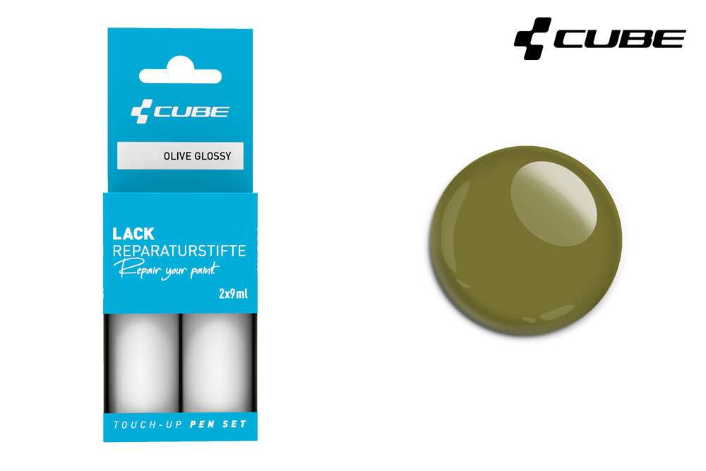 Cube Lackstift-Set oliv glänzend