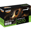 Inno3d N50702-12D7X-195064n Geforce RTX ™ 5070 TWIN X2 OC, ATX, 12 GB, GDDR7, 192-Bit, 672 GB S