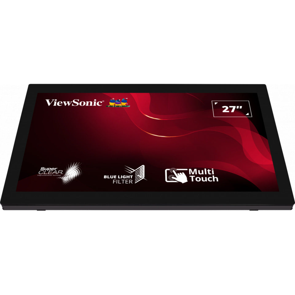 Viewsonic 10-Punkt-Touchscreen-Monitor TD2760 27 (schwarz, 1x HDMI, 1x Display-Port, VGA, USB-A, USB-B)