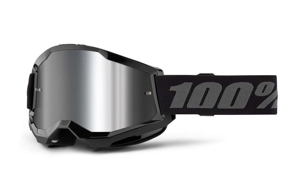 100 % Strata 2 (Spiegellinse FA23) schwarz – Schutzbrille
