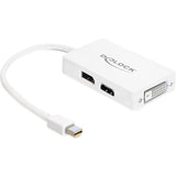 Delock Mini DisplayPort zu DisplayPort HDMI DVI - afbeelding 1