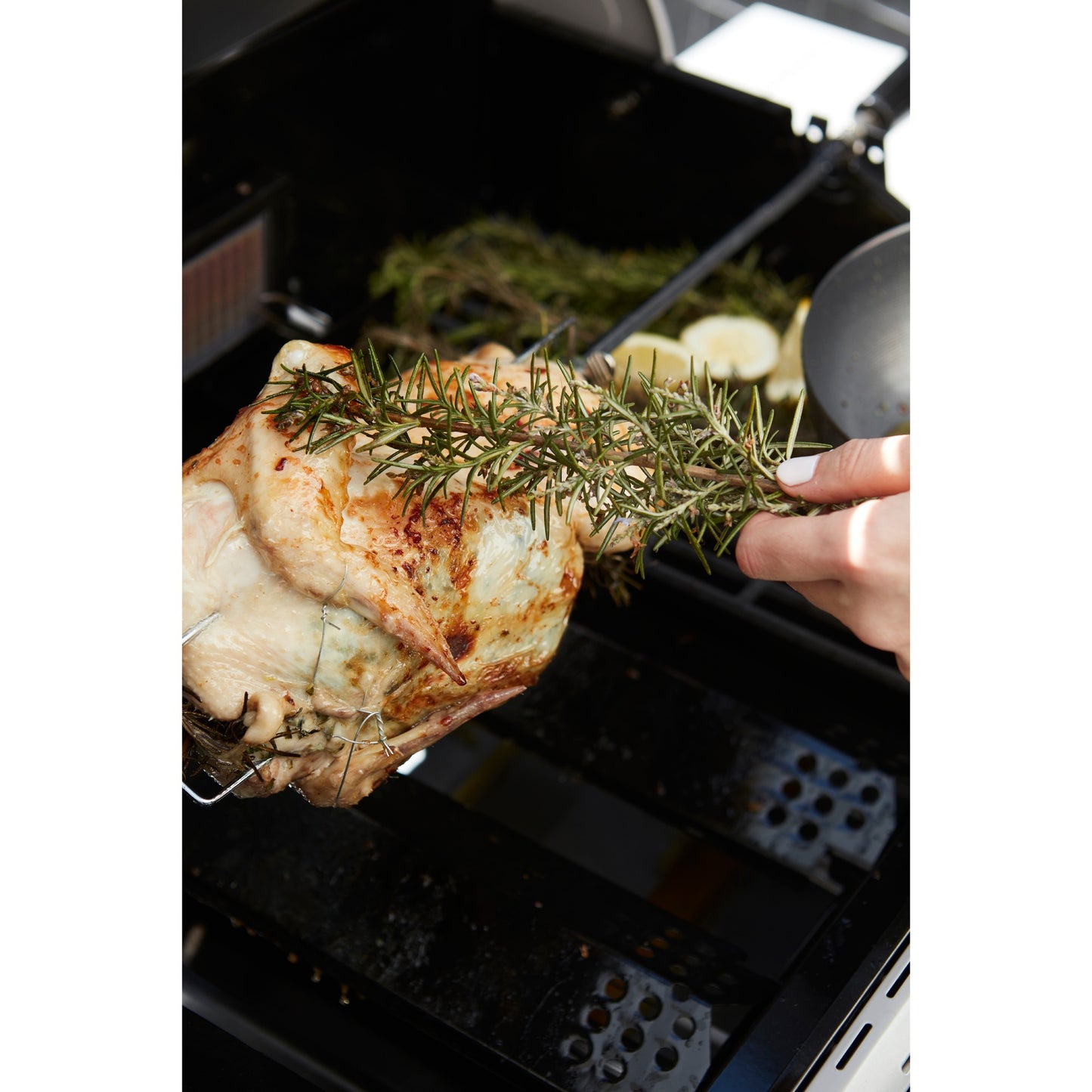 Grillen Sie universelle Wendespucke mit Motor für Holzkohlegrill