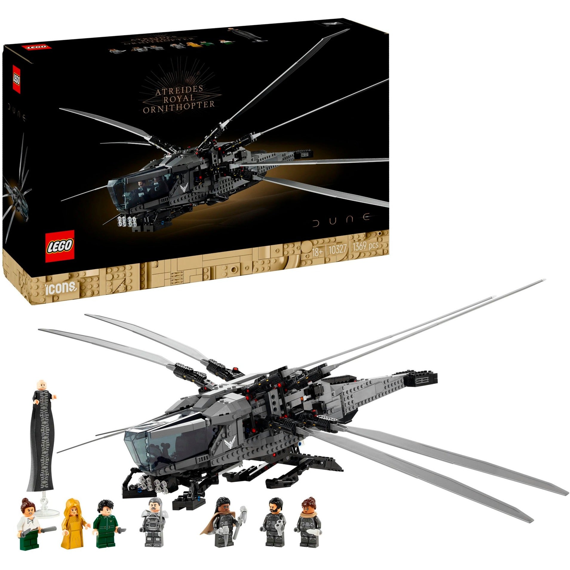 Lego -Lego -Ikonen 10327 Dünenatreids Ornithopter