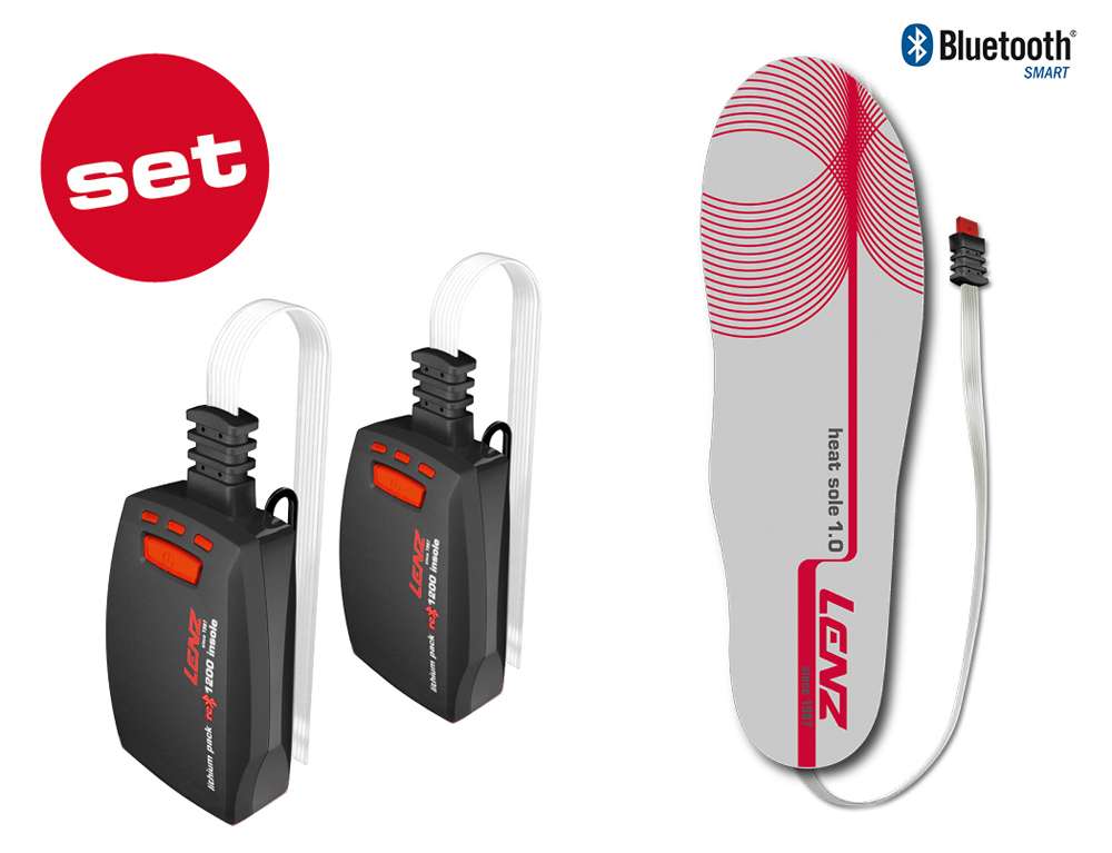 Lenz Set Lithium Pack Einlegesohle RCB 1200 + Heat Sole – beheizbare Einlegesohlen