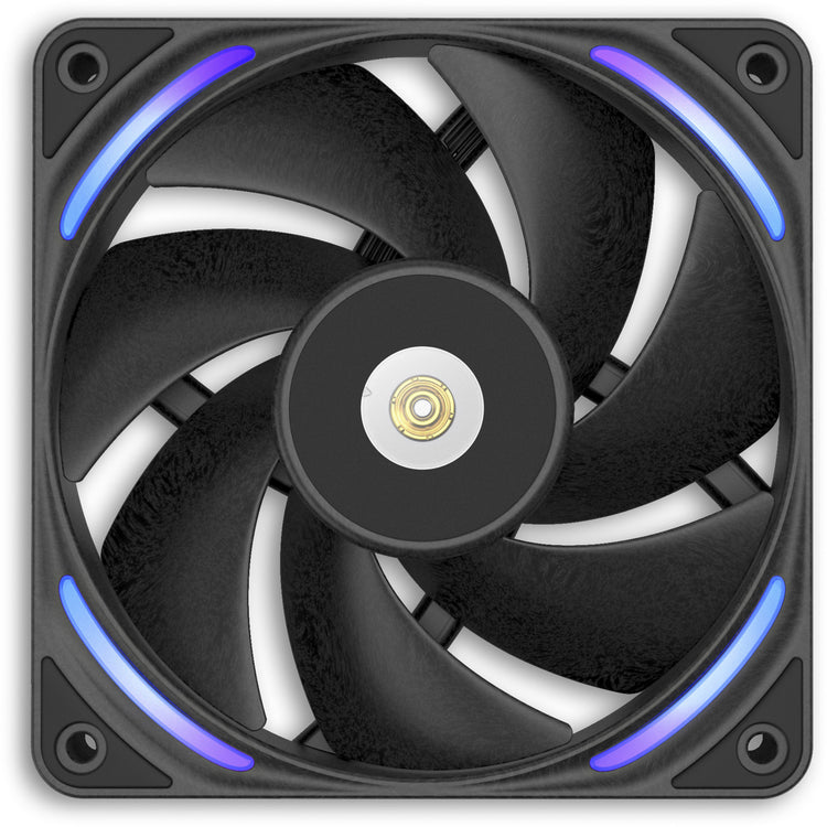 Nzxt f120x RGB-Gehäuselüfter (schwarz, 120 x 120 x 30 mm, PWM)