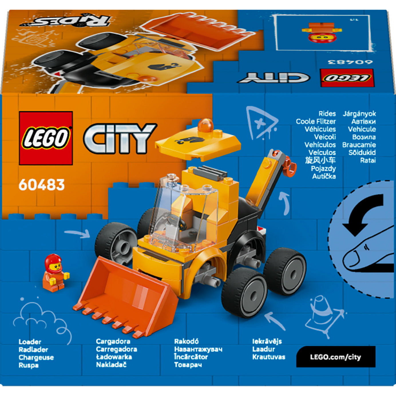 Lego City Brick Rides 60483 Fahrzeuge Baulader | 2 Stk
