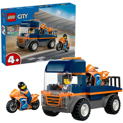 Lego City tolle Fahrzeuge 60491 Transporter für Motorräder | 2 Stk