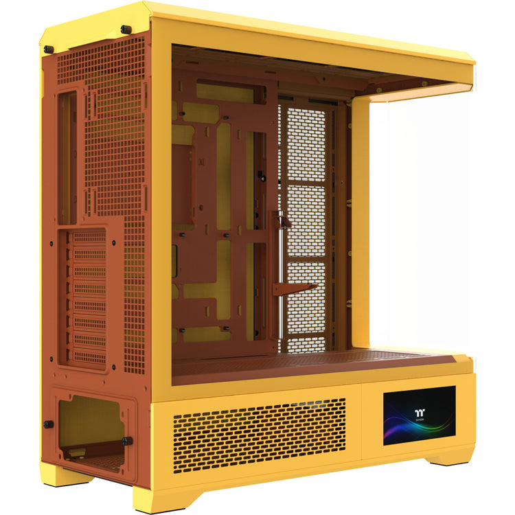 Thermaltake View 600 tg butter caramel Big-Tower-Gehäuse (gelb | 2x USB-A | 1x USB-C | gehärtetes Glas)