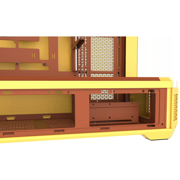 Thermaltake View 600 tg butter caramel Big-Tower-Gehäuse (gelb | 2x USB-A | 1x USB-C | gehärtetes Glas)