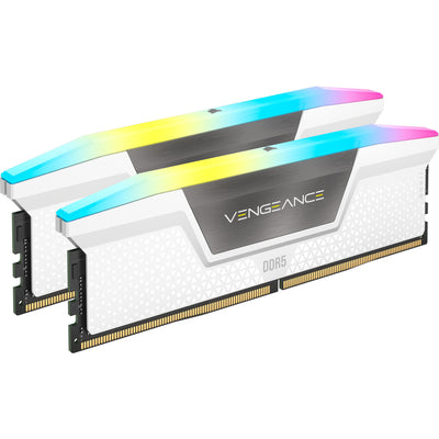 Corsair Vengeance RGB 32 GB DDR5-6000 (2x 16 GB) RAM (weiß, cmh32gx5m2d6000z38w, xmp, expo)