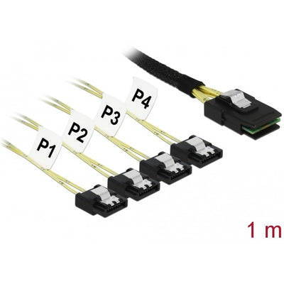 Delock Mini SAS SFF-8087> 4x SATA 7-pin