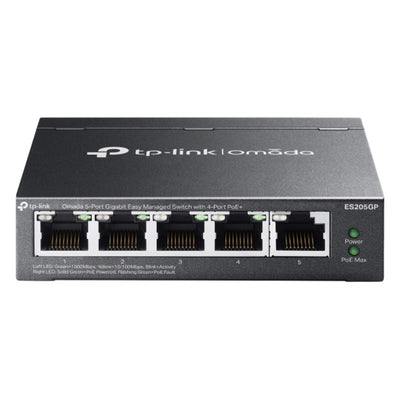 Tp-Link Omada ES205GP Switch (schwarz, 4x PoE+)