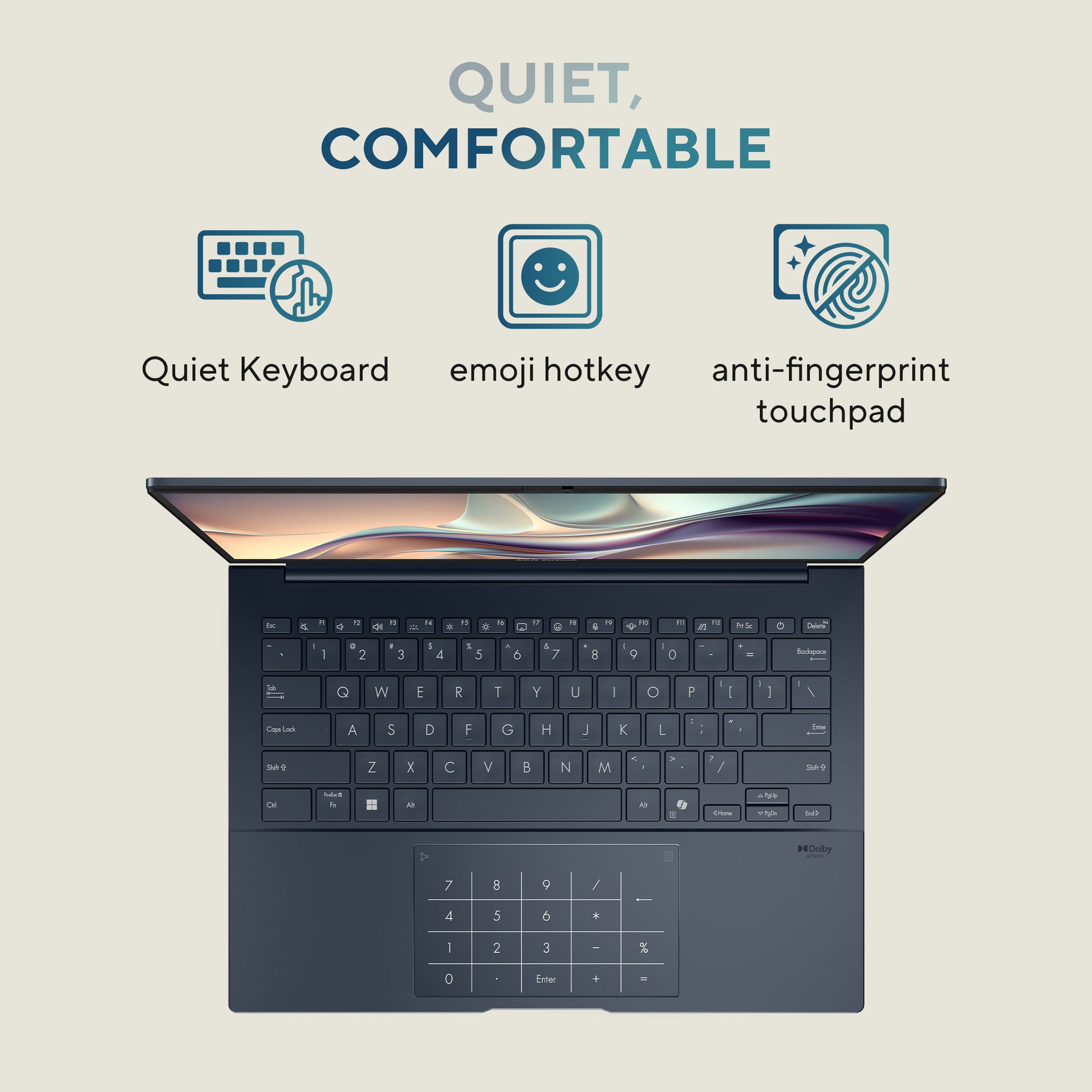 Asus ZenBook 14 OLED UX3405ca-QD012W 14 Laptop (Blau | Core Ultra 7 255h | Arc 140t | 32 GB | 1 TB SSD)
