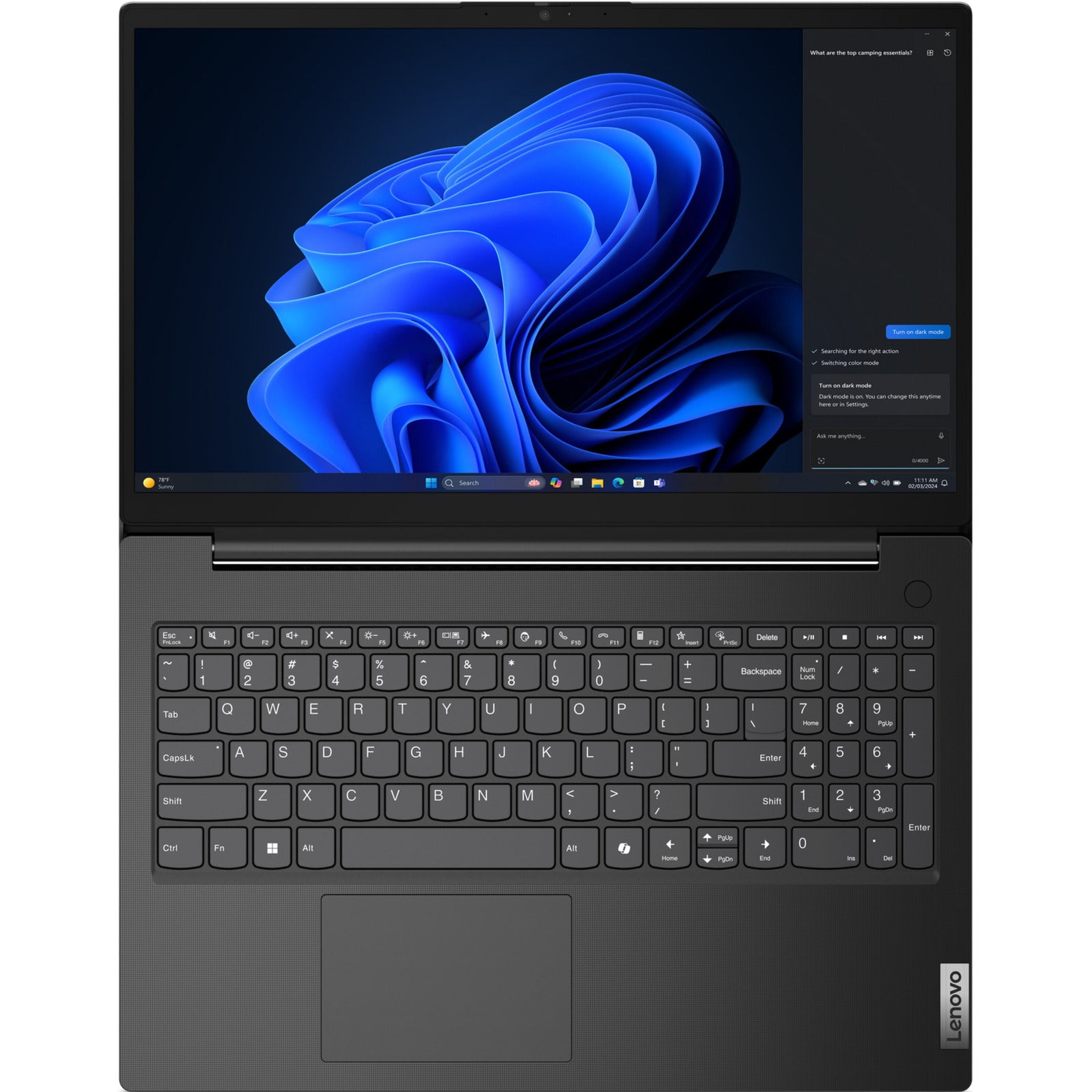 Lenovo v15 g5 irl (83gw0081mh) 15,6 Laptop (schwarz | Core i5-13420h | UHD-Grafik | 16 GB | 512 GB SSD)