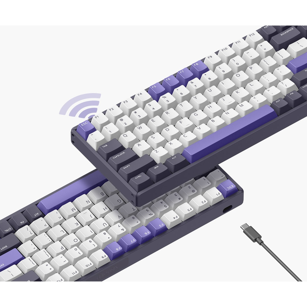Iqunix F97 Lavandin Wireless mechanischer Tastatur