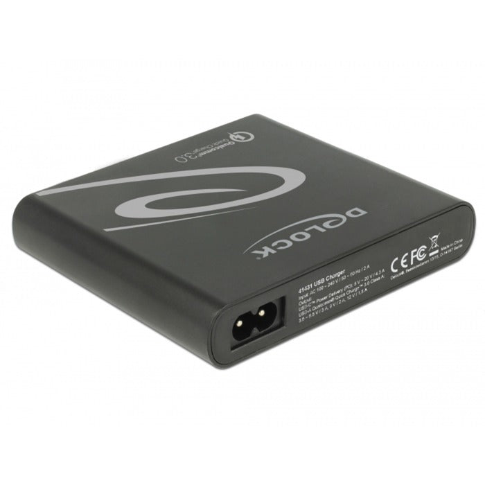 Delock USB-Ladegerät 1x USB Typ-C + 3x USB Typ-A