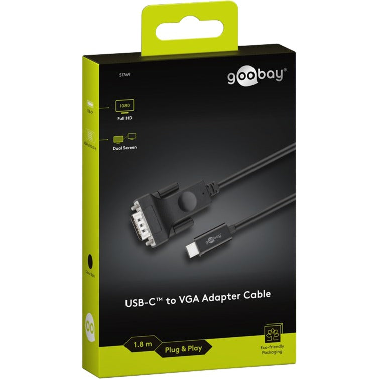 Goobay USB-C zu VGA-Adapterkabel