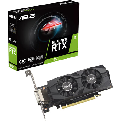 Asus GeForce RTX 3050 LP BRK OC Edition 6GB GDDR6 Grafikkarte (1x DisplayPort, 1x HDMI 2.1, 1x DVI-D)
