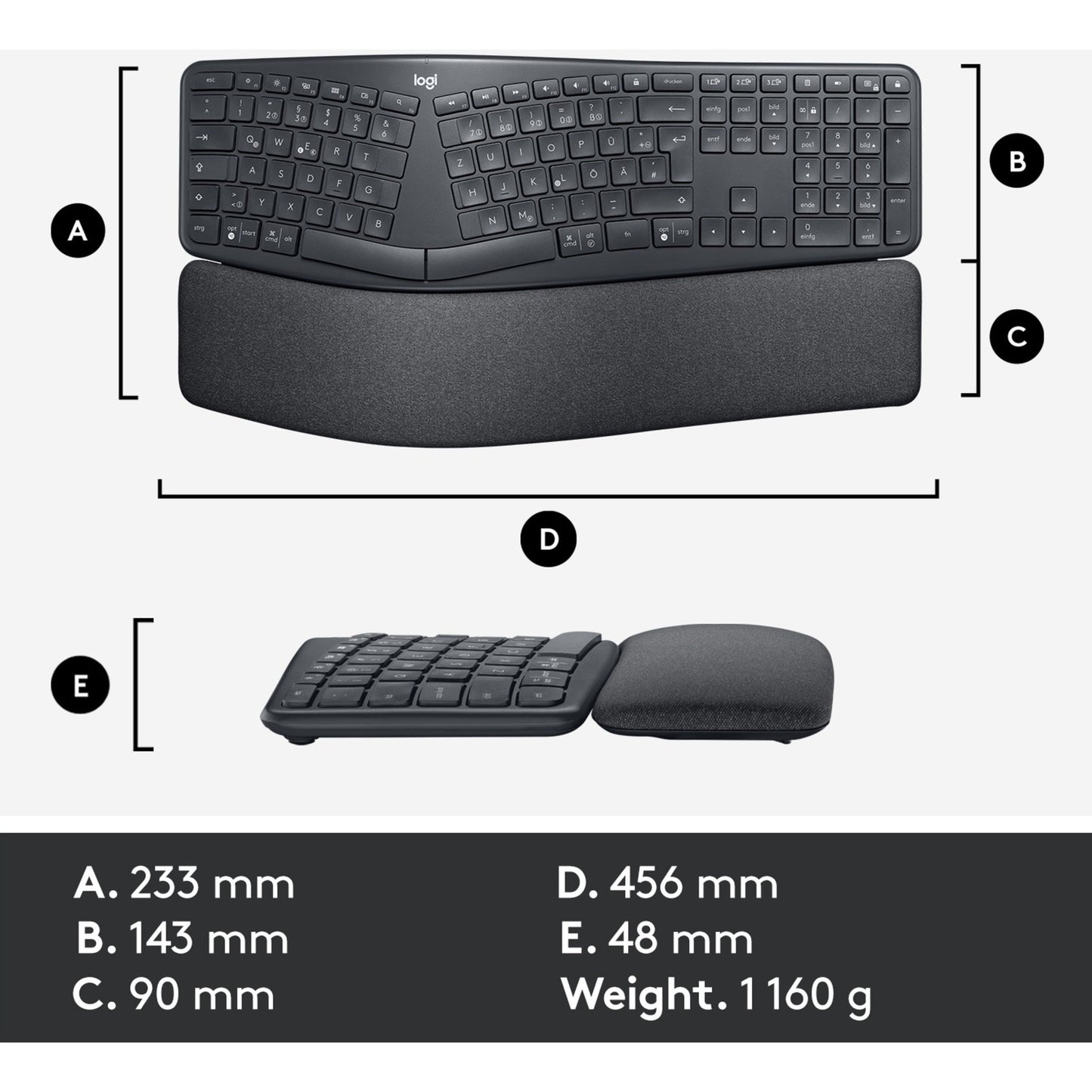 Logitech K860 ERGO Tastatur