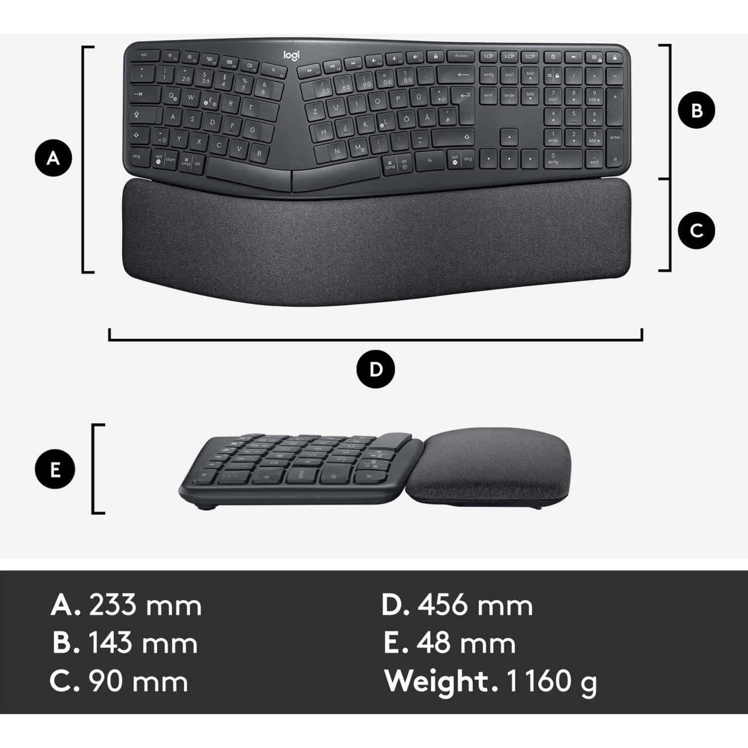 Logitech K860 ERGO Tastatur