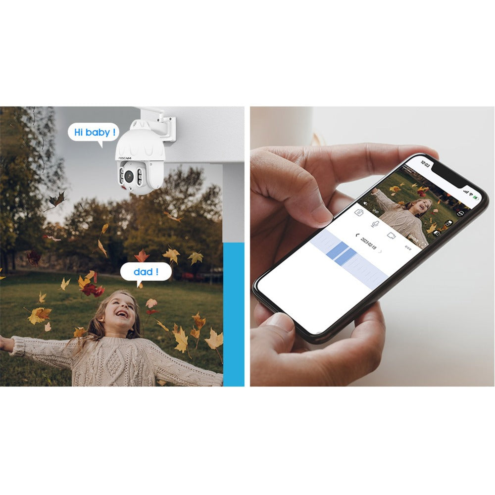 FOSCAM SD8P, 4K 8MP Dual-Band-WiFi PTZ externe Sicherheit