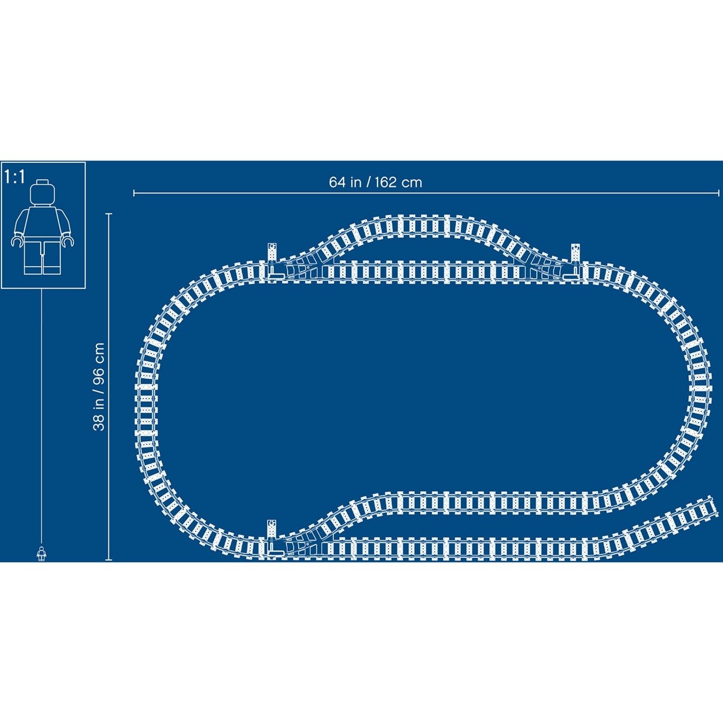 Lego City 60205 Flexible Schienen 20-teilig