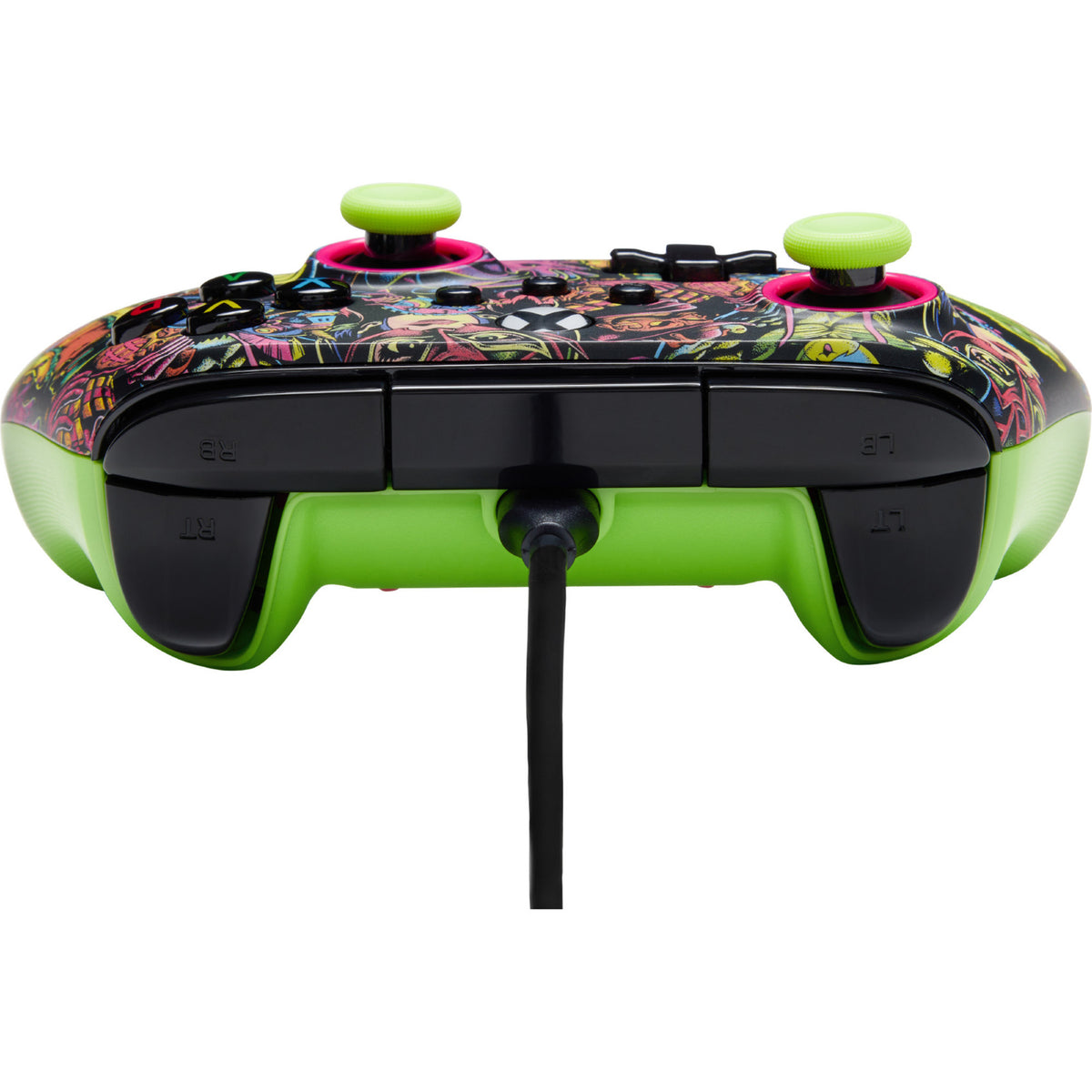 Powera Advantage Controller mit Kabel für die Xbox Series x|s – Fortnite: Glow (neongrün, Xbox Series x|s, Xbox One, PC)