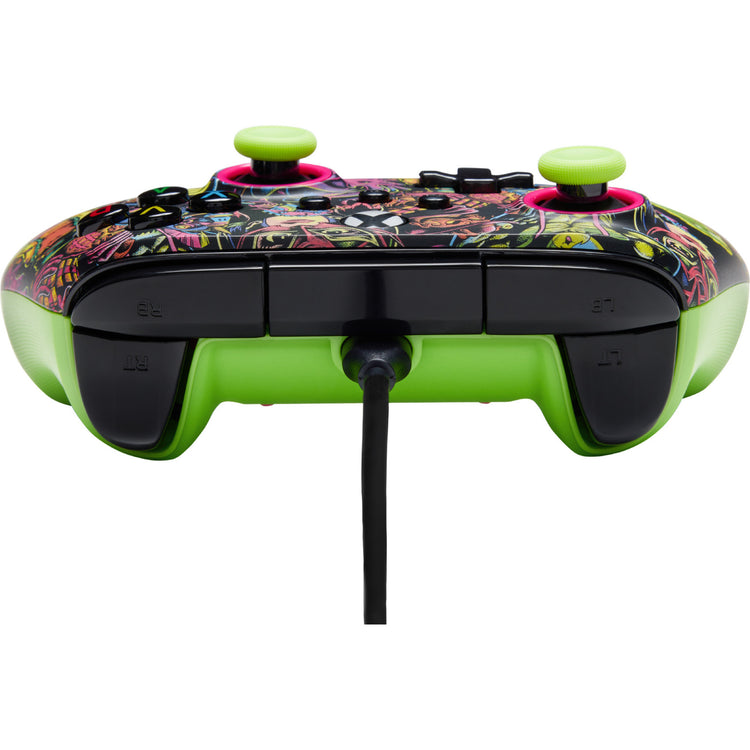 Powera Advantage Controller mit Kabel für die Xbox Series x|s – Fortnite: Glow (neongrün, Xbox Series x|s, Xbox One, PC)