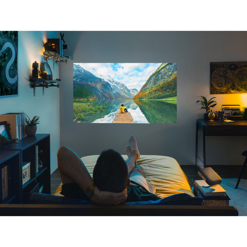 Viewsonic tragbarer LED-Projektor mit Harman-Kardon-Lautsprechern (schwarz, HDMI, Audio)