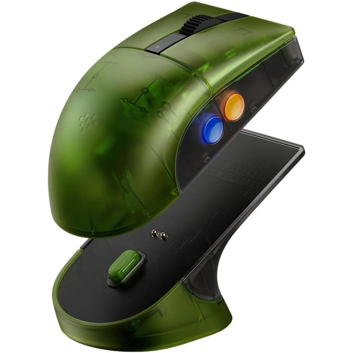 8bitdo Retro R8 Maus – Xbox Edition (grün, 50 – 26000 dpi, Bluetooth USB-C 2,4 GHz)